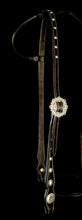 Load image into Gallery viewer, Scallop and Points Concho Buckle Headstall
