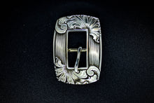 Load image into Gallery viewer, PH Casting- White Bronze Rounded Square Opposing Scroll Buckle- B2
