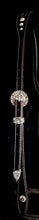 Load image into Gallery viewer, Three Piece Scallop and Points Concho Buckle Headstall

