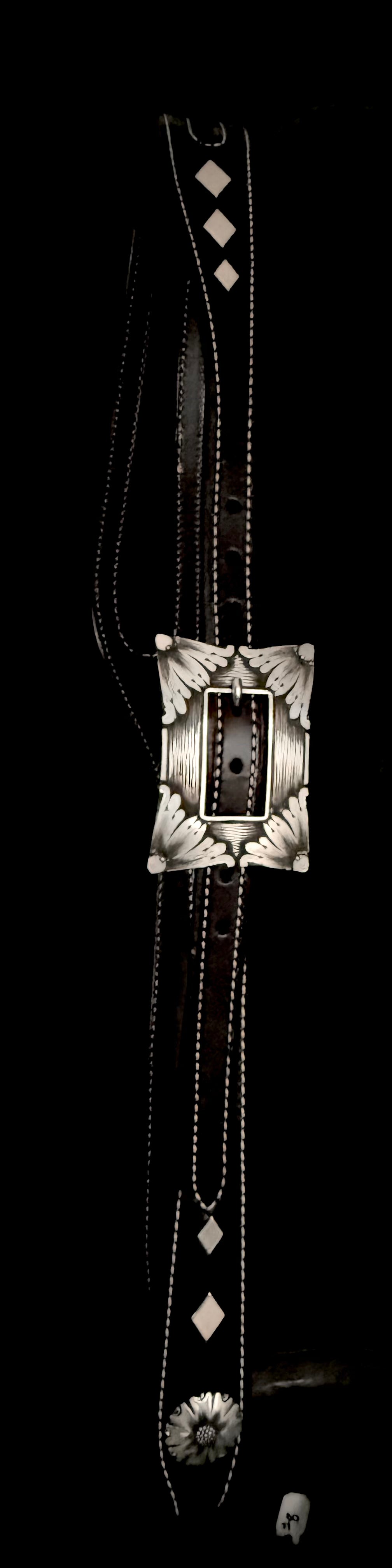 4 Corner Flower Split Ear Headstall