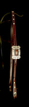 Load image into Gallery viewer, Sterling Corner Scroll Buckle with Diamond Spots
