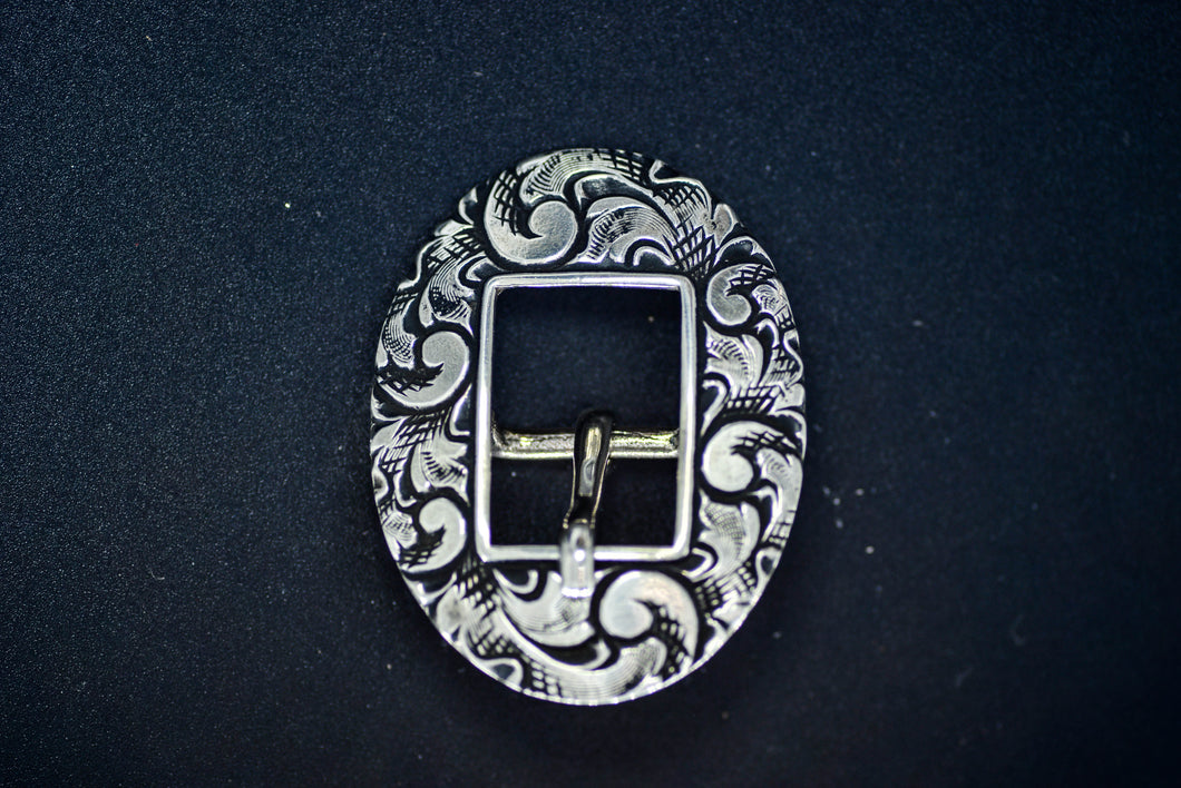 PH Casting- Oval Cart Buckle with Scrolls (B-3)